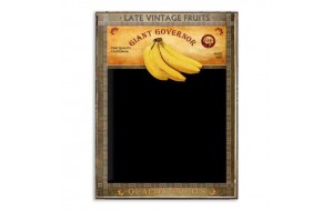 Giant Governor Bananas Ξύλινο Χειροποίητο Μαυροπινακάκι