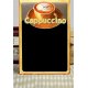 Cappuccino Ξύλινο Χειροποίητο Μαυροπινακάκι