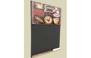 Country Kitchen Ξύλινος χειροποίητος μαυροπίνακας 26x38 εκ