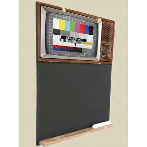 Tv Ξύλινος Χειροποίητος Μαυροπίνακας 38 x 26 cm