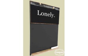 Lonely  Ξύλινος χειροποίητος μαυροπίνακας 26x38 εκ