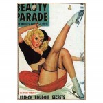 Beauty parade boudoir secrets vintage ξύλινος πίνακας