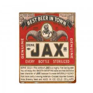 Beer Jax vintage ξύλινος πίνακας