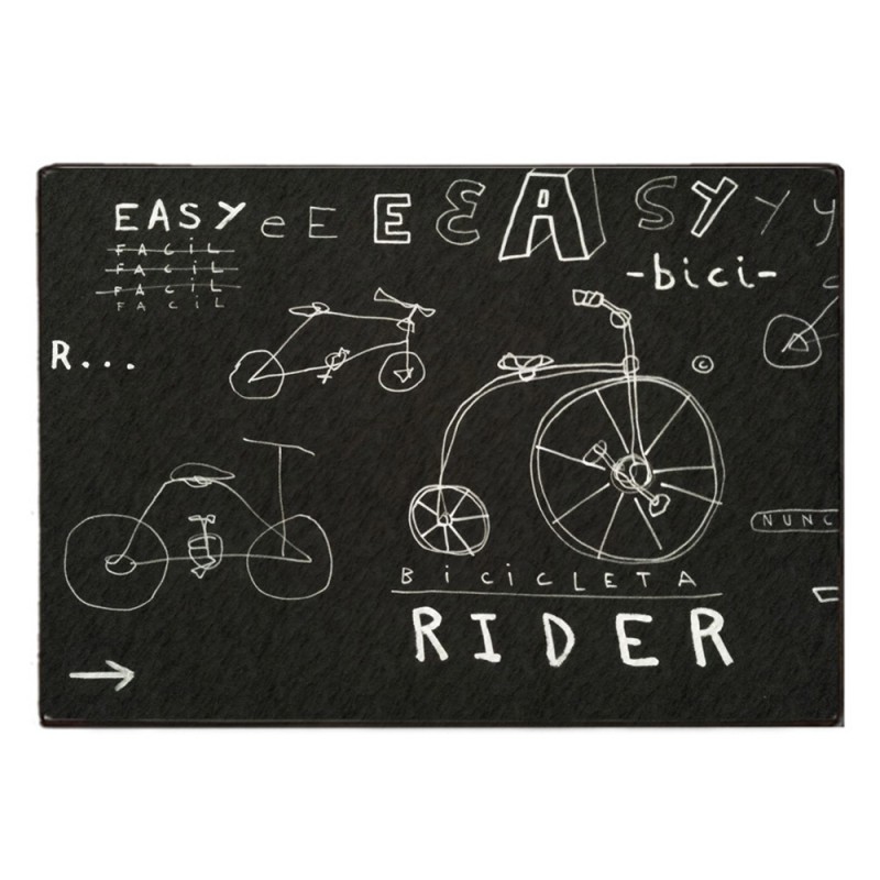 Bicycle vintage ξύλινος χειροποίητος chalkboard-like πίνακας