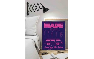 Made in the 80's loved by the ladies retro ξύλινος πίνακας