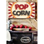 Pop corn vintage ξύλινος πίνακας