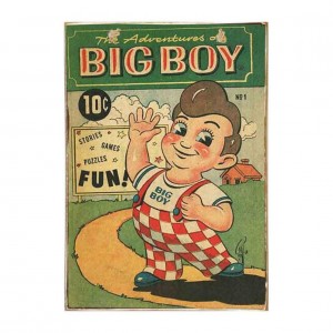 Big boy vintage ξύλινος πίνακας