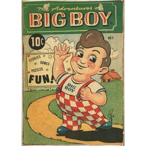 Big Boy -Vintage Ξύλινος  Πίνακας 20 x 30 cm