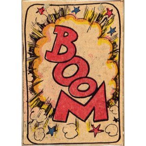 Boom -Retro Ξύλινος  Πίνακας 20 x 30 cm