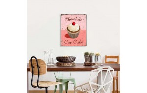 Chocolate cupcake πίνακας χειροποίητος