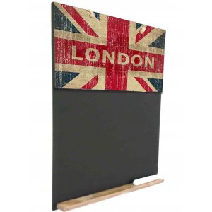 London Ξύλινος Χειροποίητος Μαυροπίνακας 38 x 26 cm