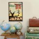 Retro ξύλινο πινακάκι με διαφήμιση για την Ιαπωνία