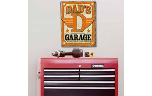 Vintage πινακάκι dad 's garage 