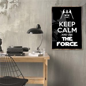 Keep calm and use the force διακοσμητικό πινακάκι