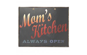 Η κουζίνα της μαμάς είναι πάντα ανοιχτή vintage πινακάκι