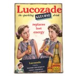 Lucozade διαφημιστικό ρετρό πινακάκι