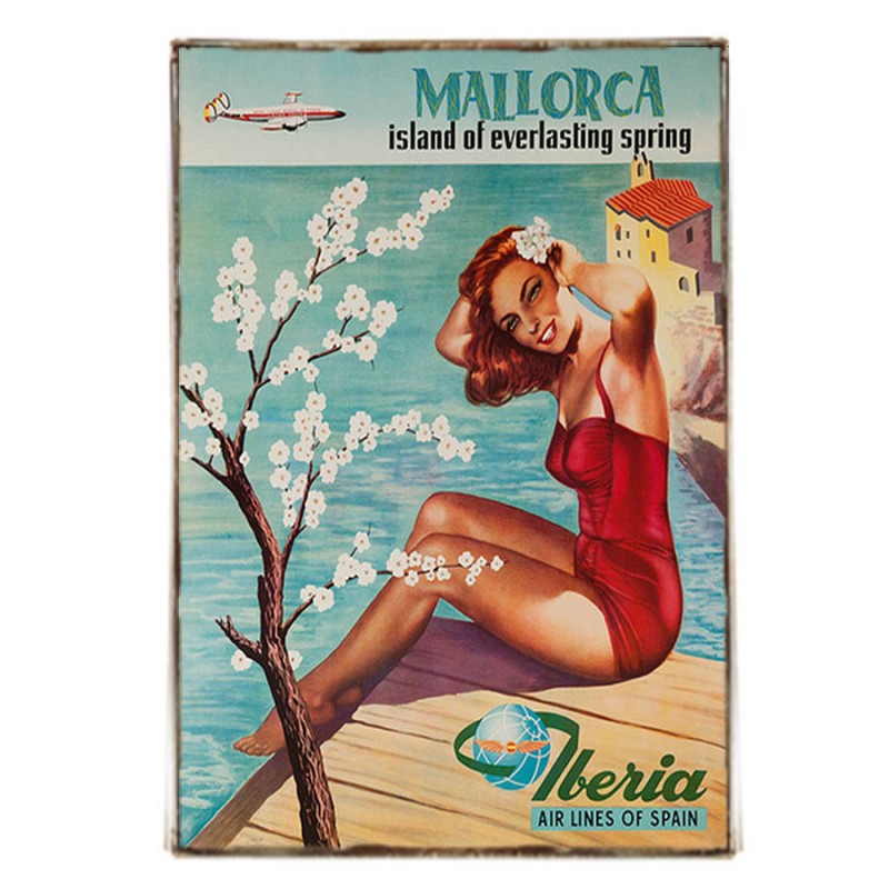 Mallorca πινακάκι ρετρό διαφήμιση