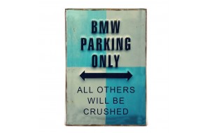 Parking BMW ρετρό διακοσμητικό πινακάκι