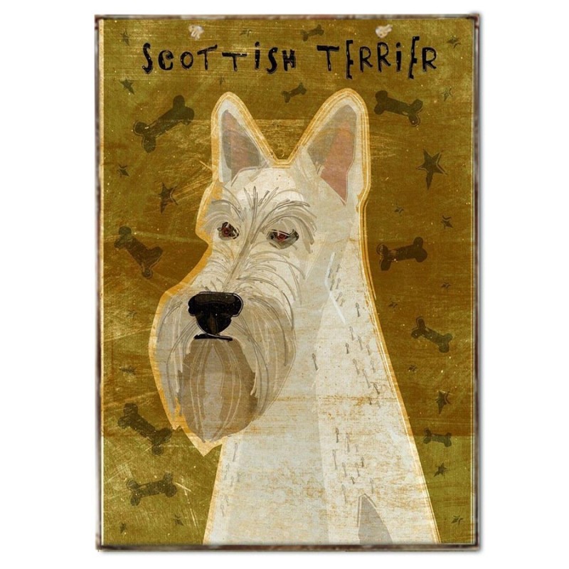 Πινακάκι με σκυλάκι ράτσας Σκωτσέζικο Τεριέ