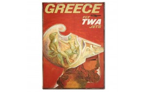 Πινακάκι με ταξιδιωτικό πόστερ Greece