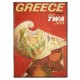 Πινακάκι με ταξιδιωτικό πόστερ Greece