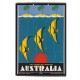 Retro ξύλινο πινακάκι με διαφήμιση για την Αυστραλία