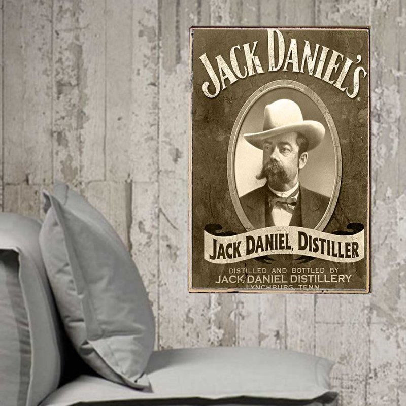 Jack Daniels Vintage Σετ απο Ξύλινους Πίνακες 20x30cm S/3 τεμ.