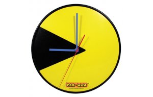 Ξύλινο  Ρολόι PacMan 32Χ32εκ