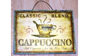 Classic blend cappuccino πίνακας χειροποίητος 25x20 εκ