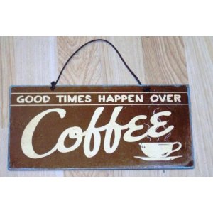 Coffee times χειροποίητο διακοσμητικό πινακάκι