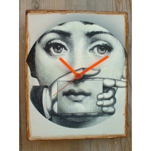 Art ρολόι τοίχου χειροποίητο ξύλινο