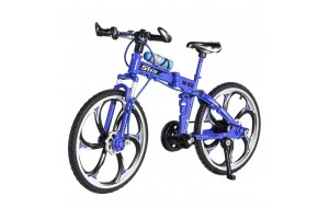 Μεταλλικό διακοσμητικό μπλε ποδήλατο αθλητικό μινιατούρα 19 εκ
