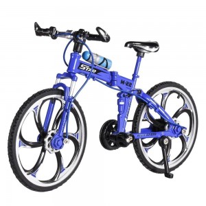 Μεταλλικό διακοσμητικό μπλε ποδήλατο αθλητικό μινιατούρα 19 εκ