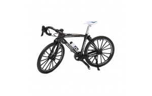 Ποδήλατο μεταλλικό διακοσμητικό μαύρο αθλητικό μινιατούρα 17.5 εκ