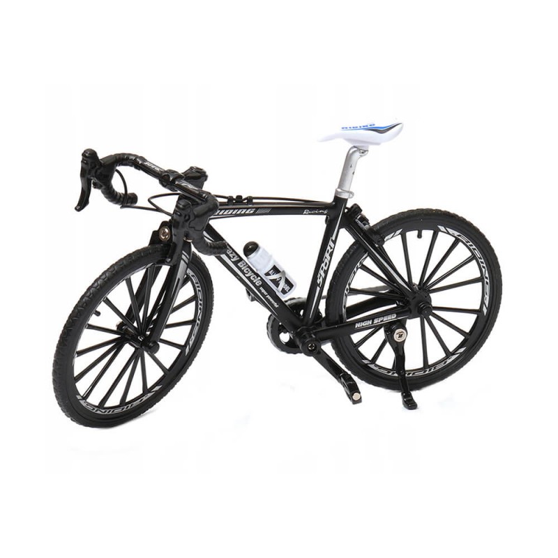 Ποδήλατο μεταλλικό διακοσμητικό μαύρο αθλητικό μινιατούρα 17.5 εκ