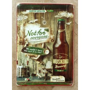 Muskoka beer πίνακας χειροποίητος  21x30 εκ