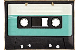 Vintage ξύλινο πινακάκι tape