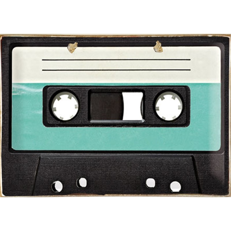 Vintage ξύλινο πινακάκι tape