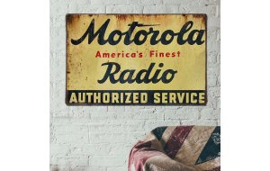 Motorola service ξύλινο χειροποίητο πινακάκι