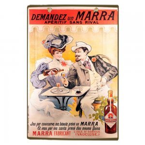 Marra fabricant vintage ξύλινο χειροποίητο πινακάκι