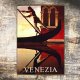 Vintage ξύλινο χειροποίητο πινακάκι Venezia