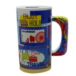 Retro κούπα για καφέ World Travel 8x15 εκ Retro κούπα για καφέ World Travel 8x15 εκ
