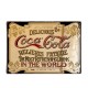 Coca Cola vintage ξύλινο χειροποίητο πινακάκι