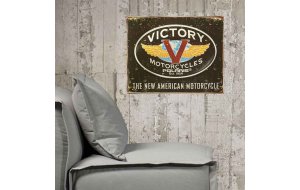 Vintage πίνακας χειροποίητος victory motorcycles