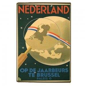 Nederland vintage ξύλινο χειροποίητο πινακάκι
