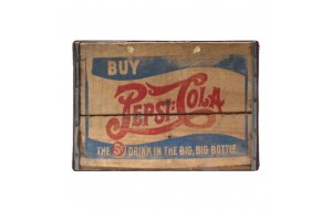 Pepsi Cola vintage ξύλινο χειροποίητο πινακάκι