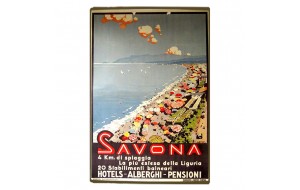 Savona vintage ξύλινο χειροποίητο πινακάκι