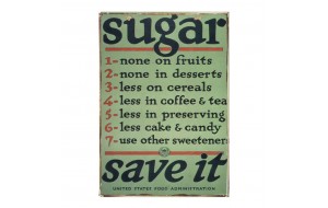 Vintage πίνακας χειροποίητος sugar save It