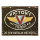 Vintage πίνακας χειροποίητος victory motorcycles