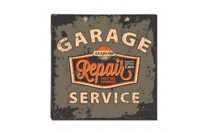 Ξύλινο χειροποίητο πινακάκι garage service